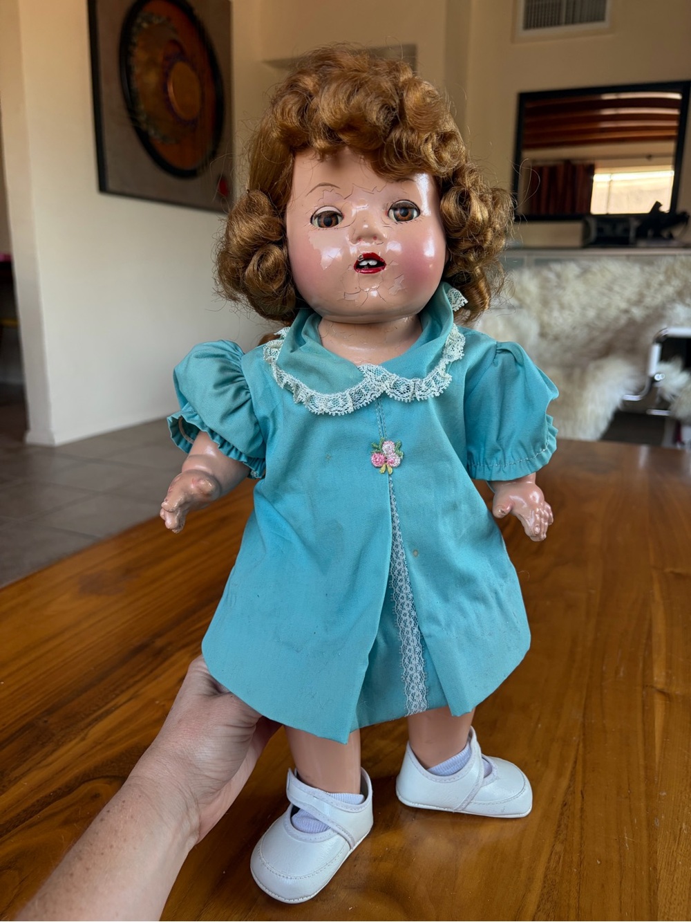 Vintage 16 Shirley Temple Doll with Sleep Eyes